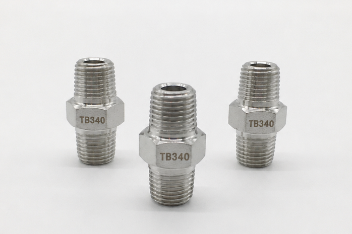 Titanium Hex Nipple, High-Pressure Type　