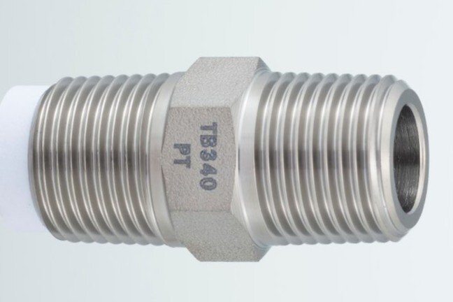 Titanium Hex Nipple, High-Pressure Type　