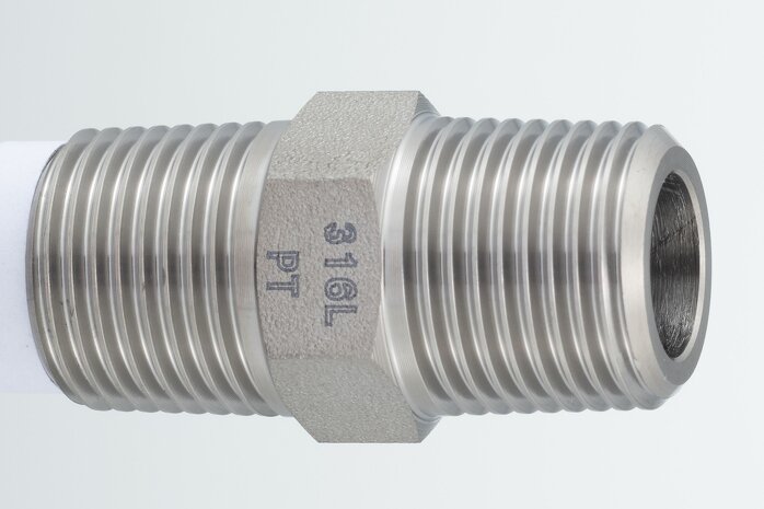 316L Hex Nipple, Low-Pressure Type　