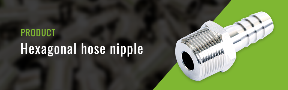 Hexagonal hose nipple